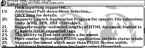 HTML Viewer for PSION
